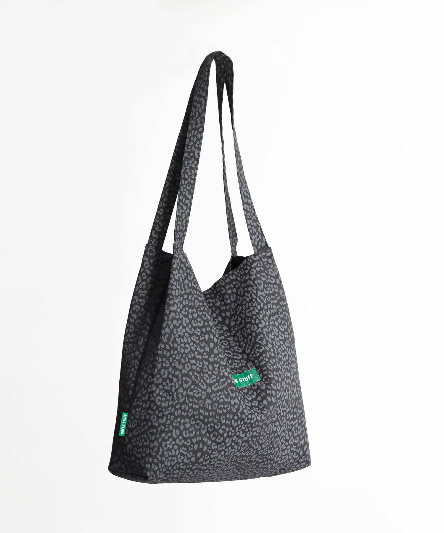 MUSINSA | GREEN STUFF boxy bag 53 - leopard all black