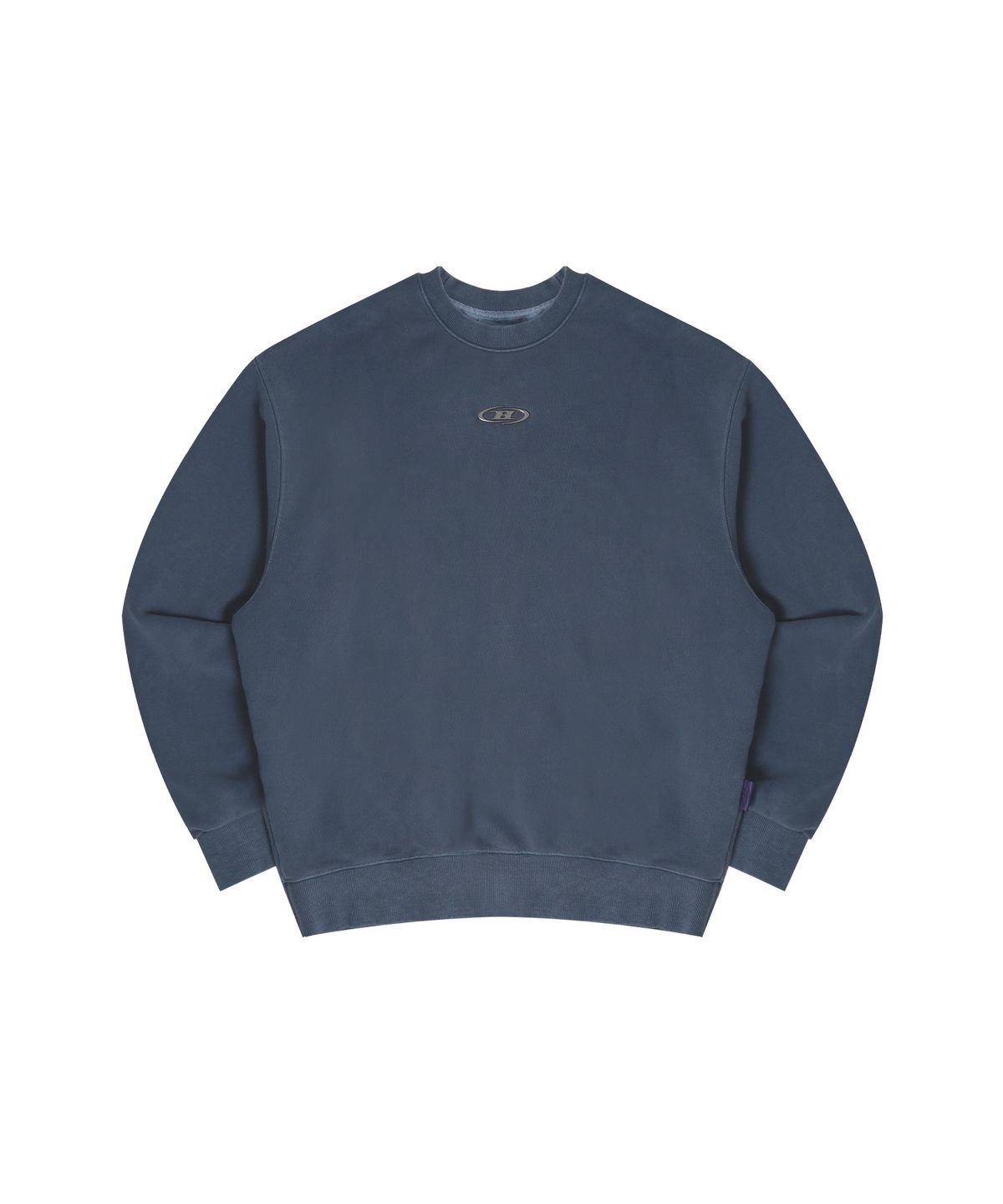 본투윈(BORN TO WIN) CHROME B PIGMENT SWEATSHIRTS [BLUE]