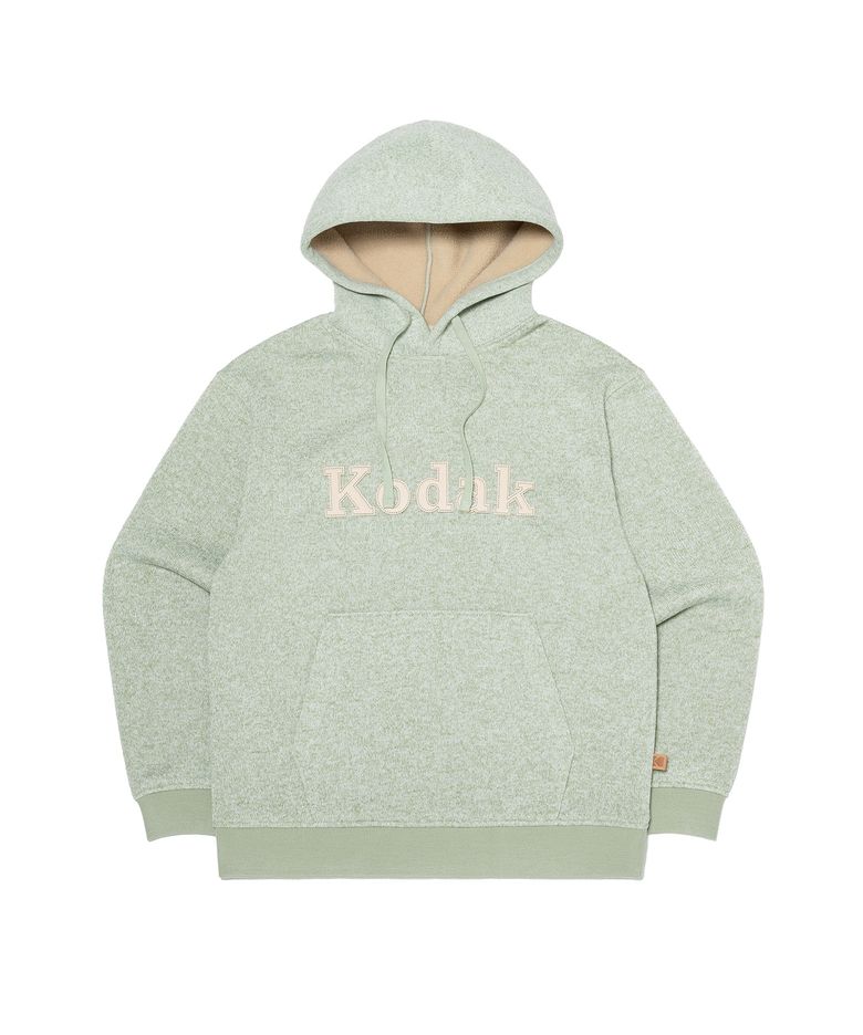 브라우니 세미오버핏 라이트웜 기모 후드 MINT GREEN