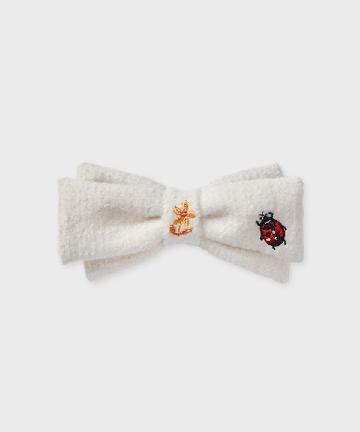삭스어필(SOCKS APPEAL) NAT double ribbon hair pin ladybug