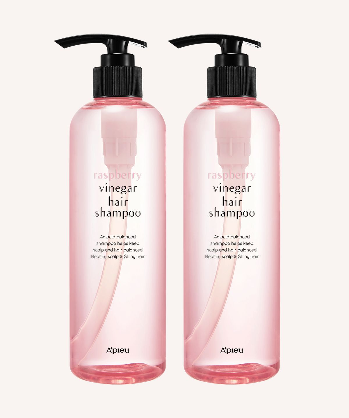 어퓨(APIEU) [2개] 라즈베리 식초 헤어 샴푸 500ml *2