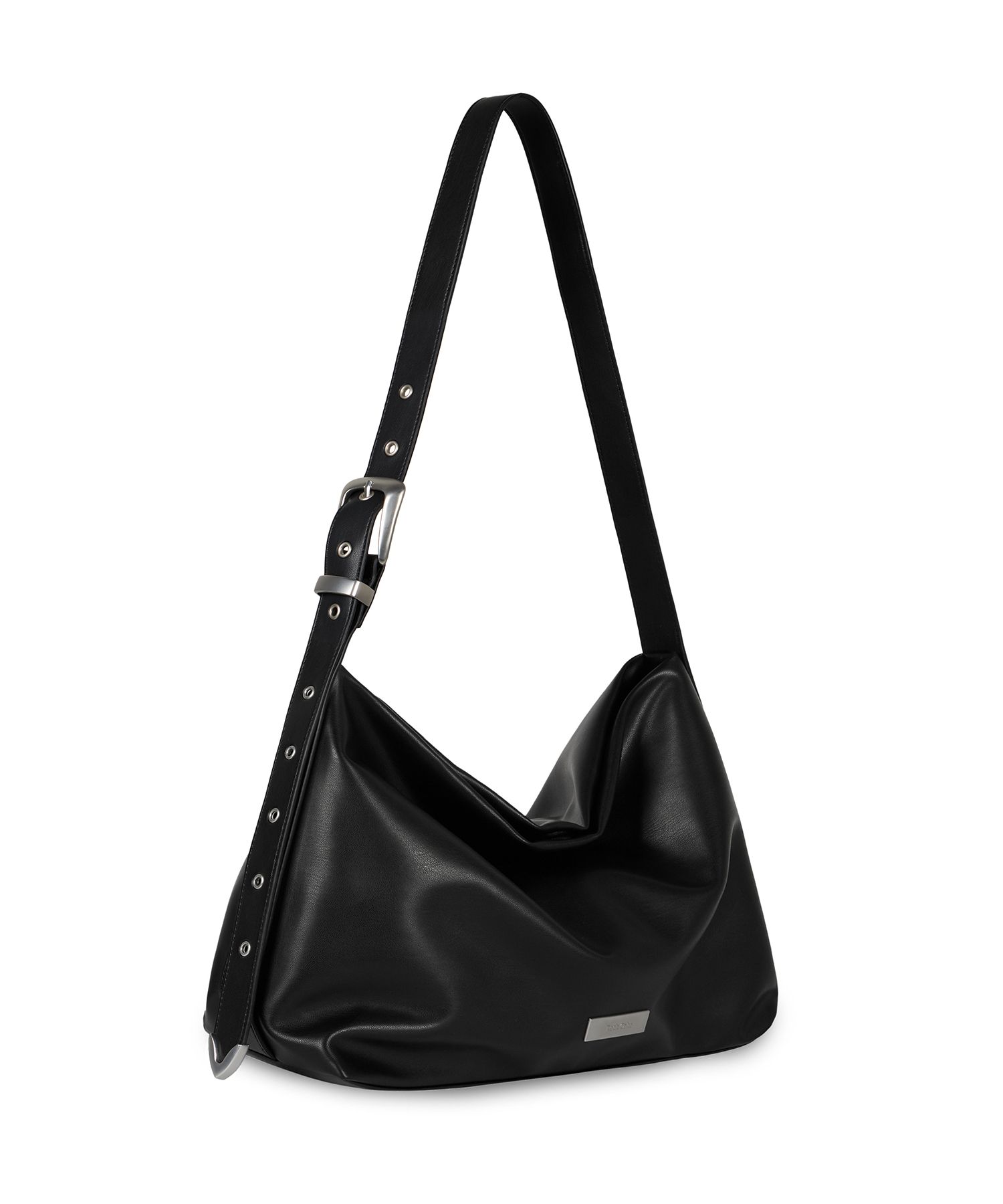 トートバッグ ROCKCAKE Square Leather Belt Shoulder Bag Black RC24BG00700 ROCK CAKE】Square Leather Belt Shoulder Bag | OUR BRAND,ROCK