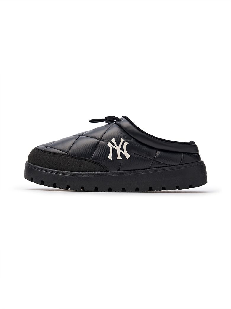 플러시 퀼팅 뮬 NY (Black)