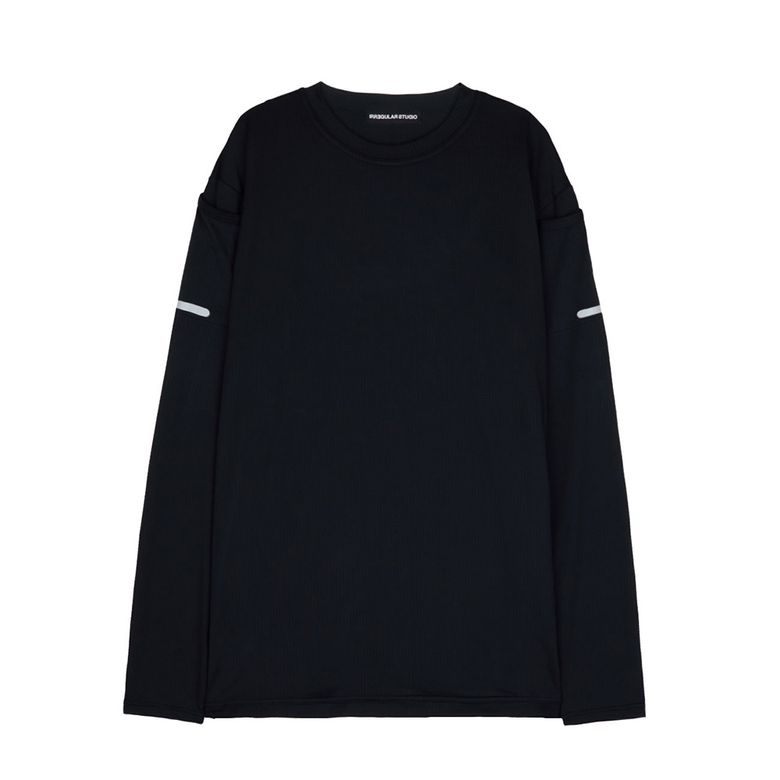 DUAL POCKET L/S TEE (BLACK)