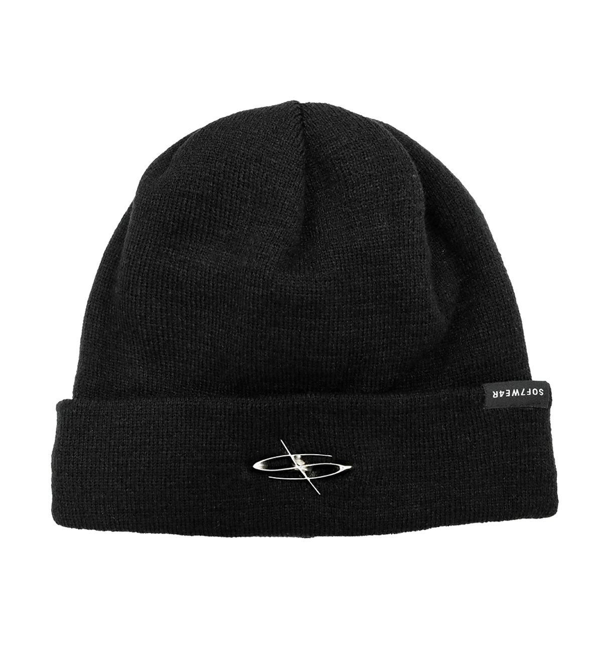 에르 바이 에러리스트(ERR BY ERRORIST) EMBLEM CUFF BEANIE [BLACK]
