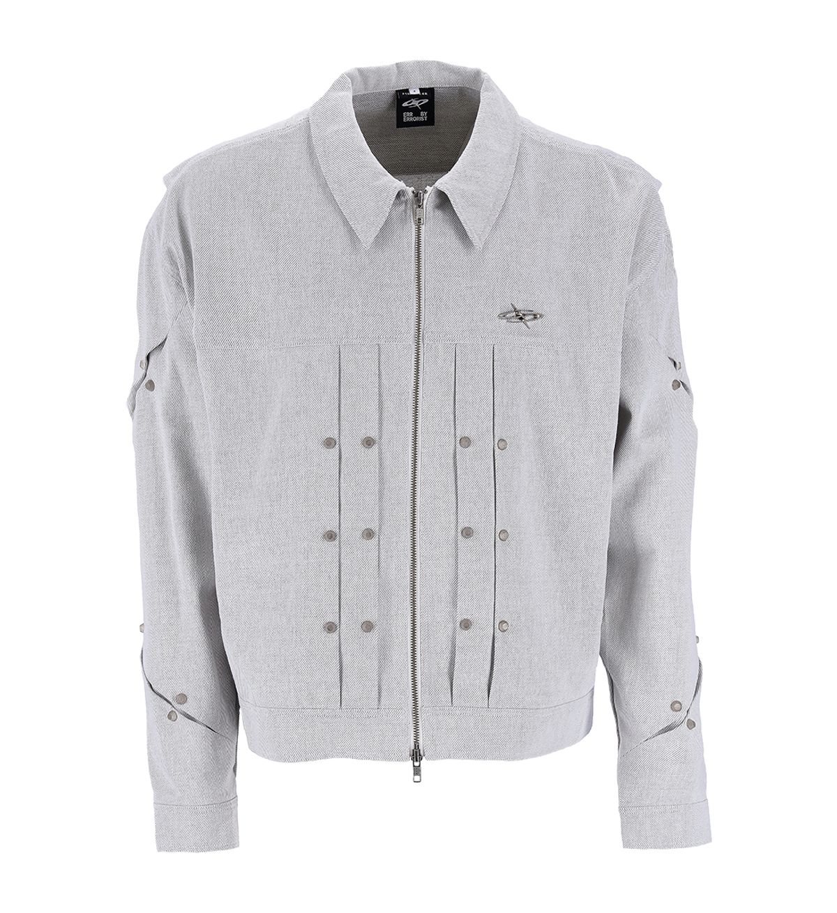 에르 바이 에러리스트(ERR BY ERRORIST) SCAR DENIM JACKET [ASH]