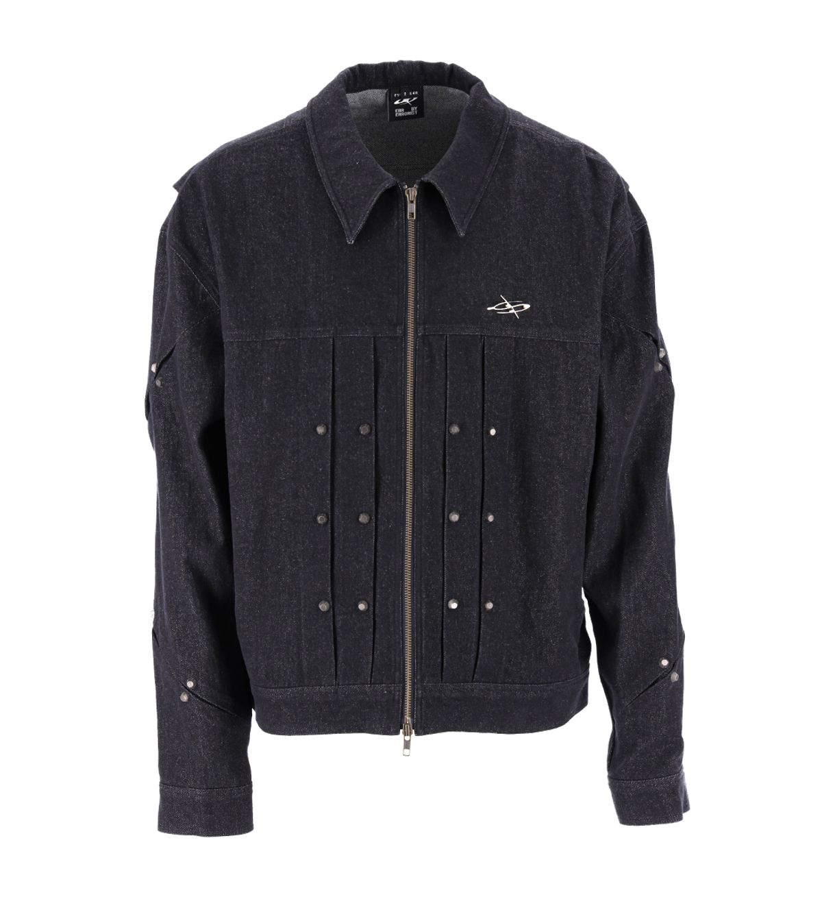 에르 바이 에러리스트(ERR BY ERRORIST) SCAR DENIM JACKET [BLACK]