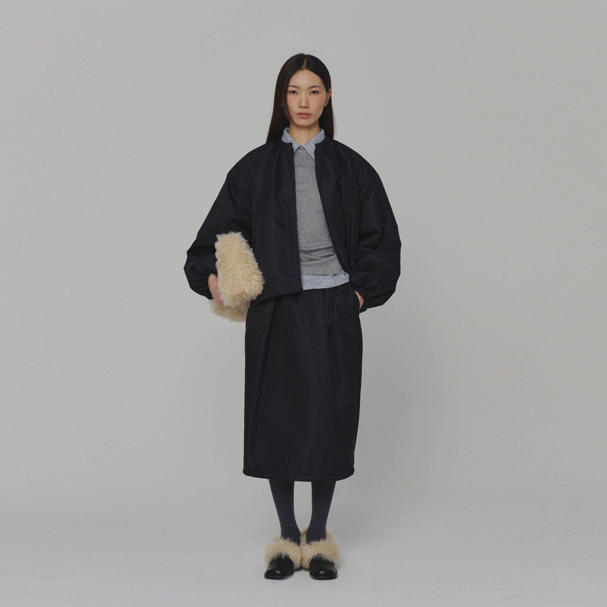 MUSINSA | AMOMENTO QUILTED REVERSIBLE PADDED JUMPER (2COLORS)