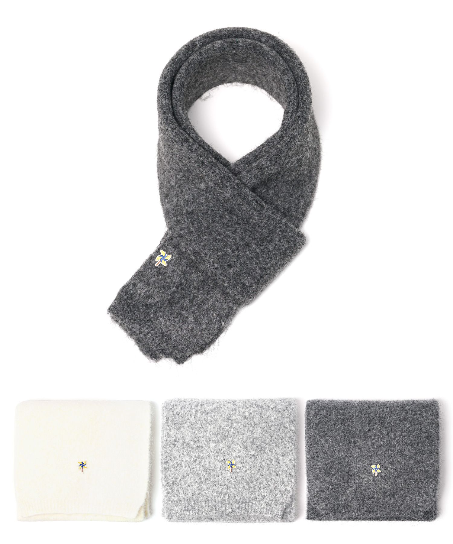 MUSINSA | JBANS CLASSIC Pinwheel Patch Soft Touch Modern Knit Scarf ...