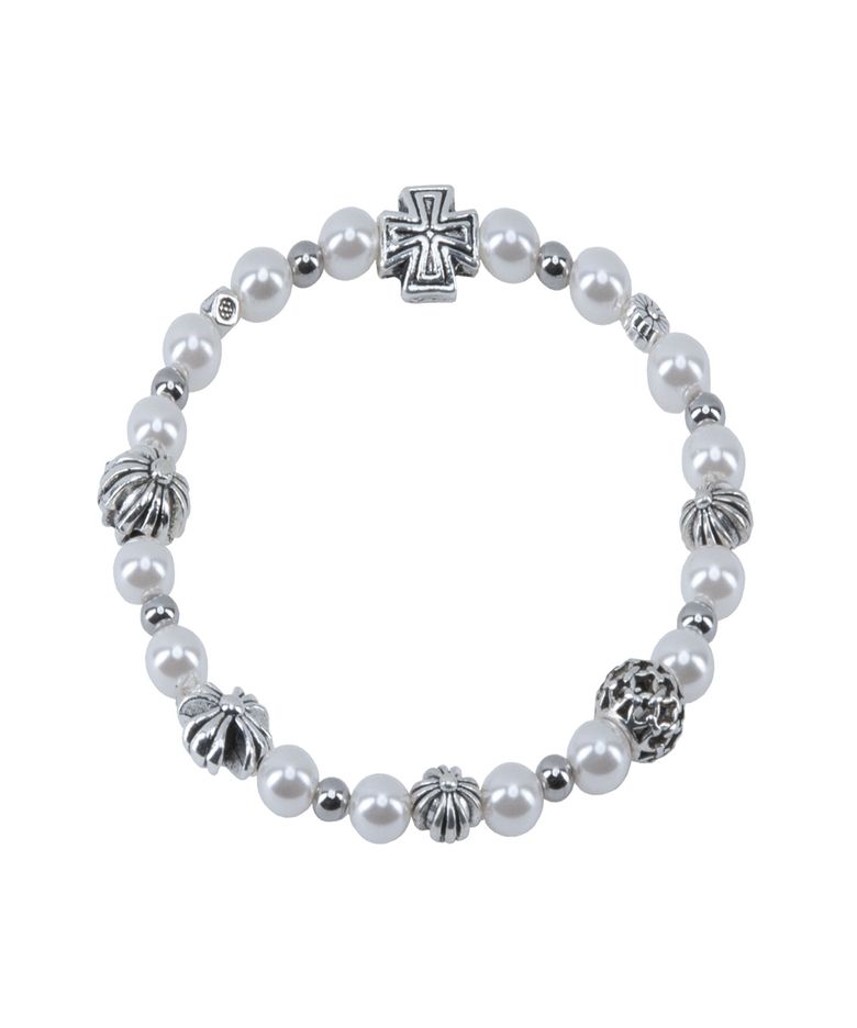 Pearl & Chrome Bracelet