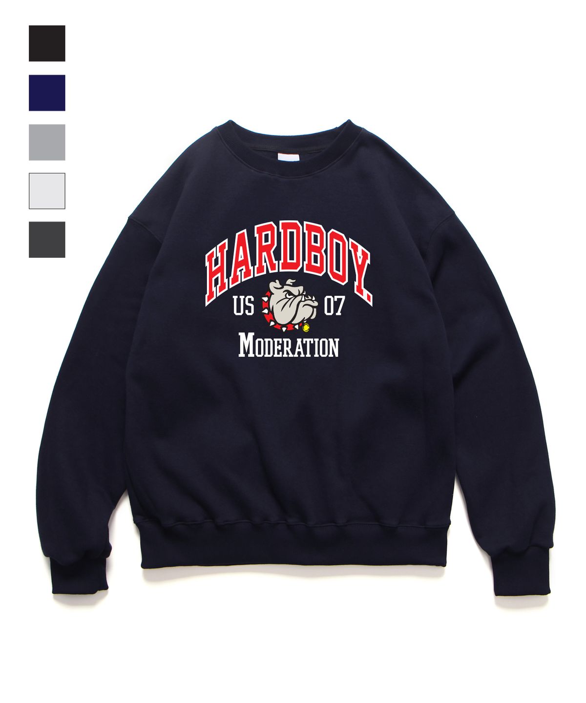 앱놀머씽(ABNORMALTHING) 하드보이 루즈핏 크루넥 5컬러 (HARDBOY LOOSE-FIT CREWNECK 5COLOR)