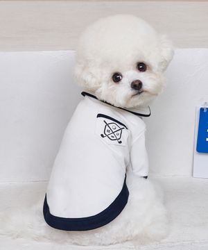 강아지 향균 골프포켓티 네이비