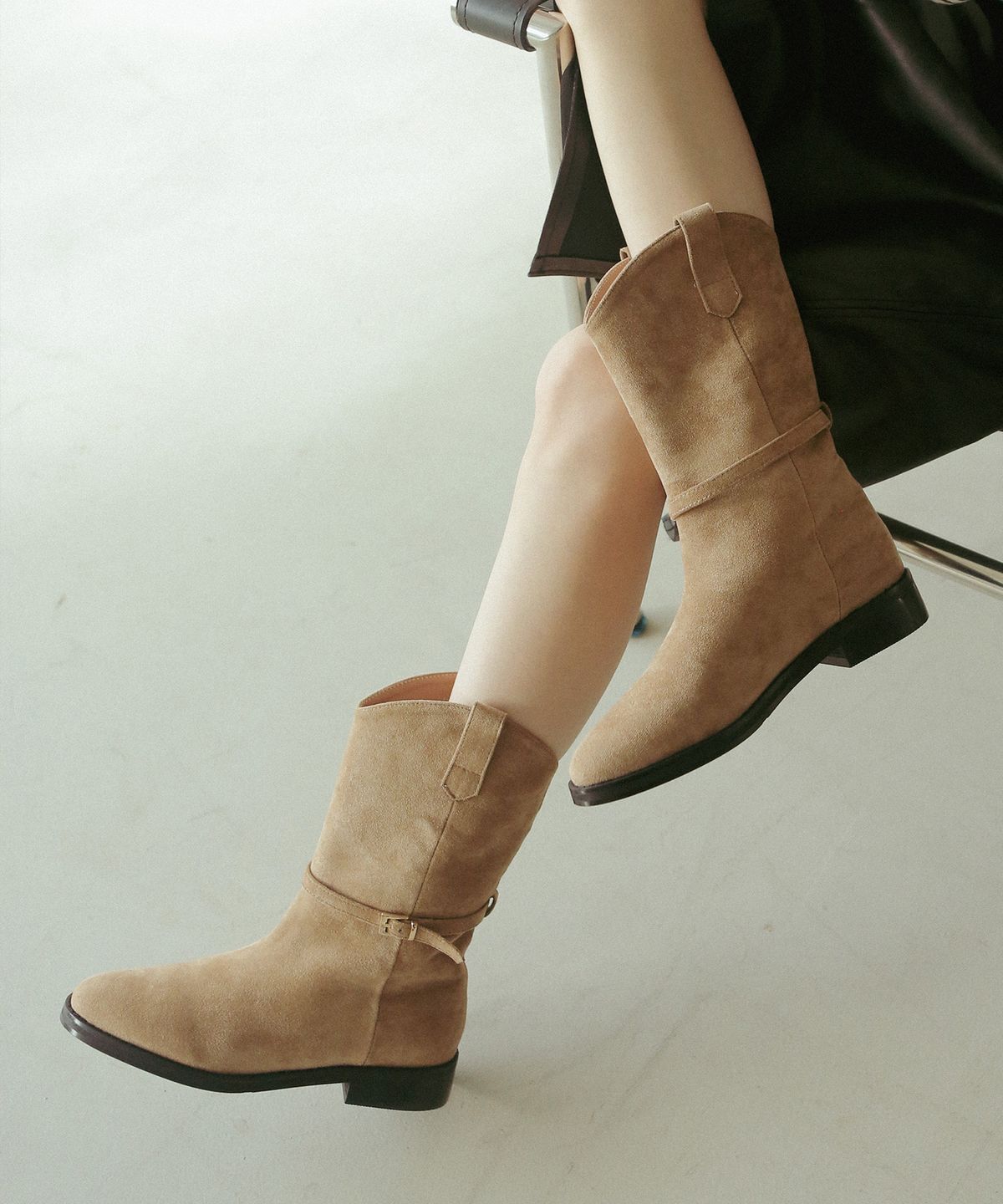 프리플라(FRI FLA) ljh5006 belt middle boots _ 2colors