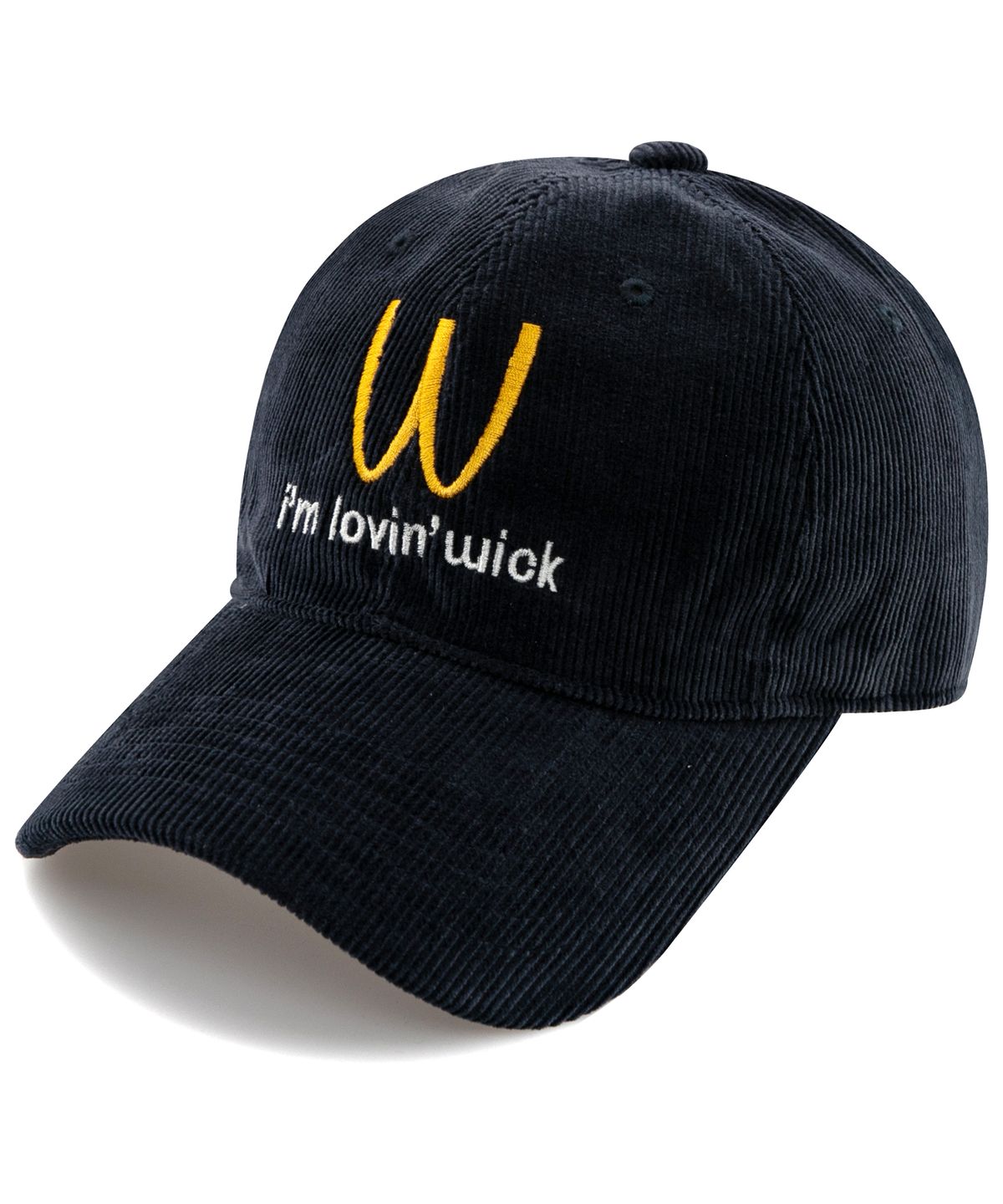 윅(WICK) Im lovin 코듀로이 볼캡-네이비