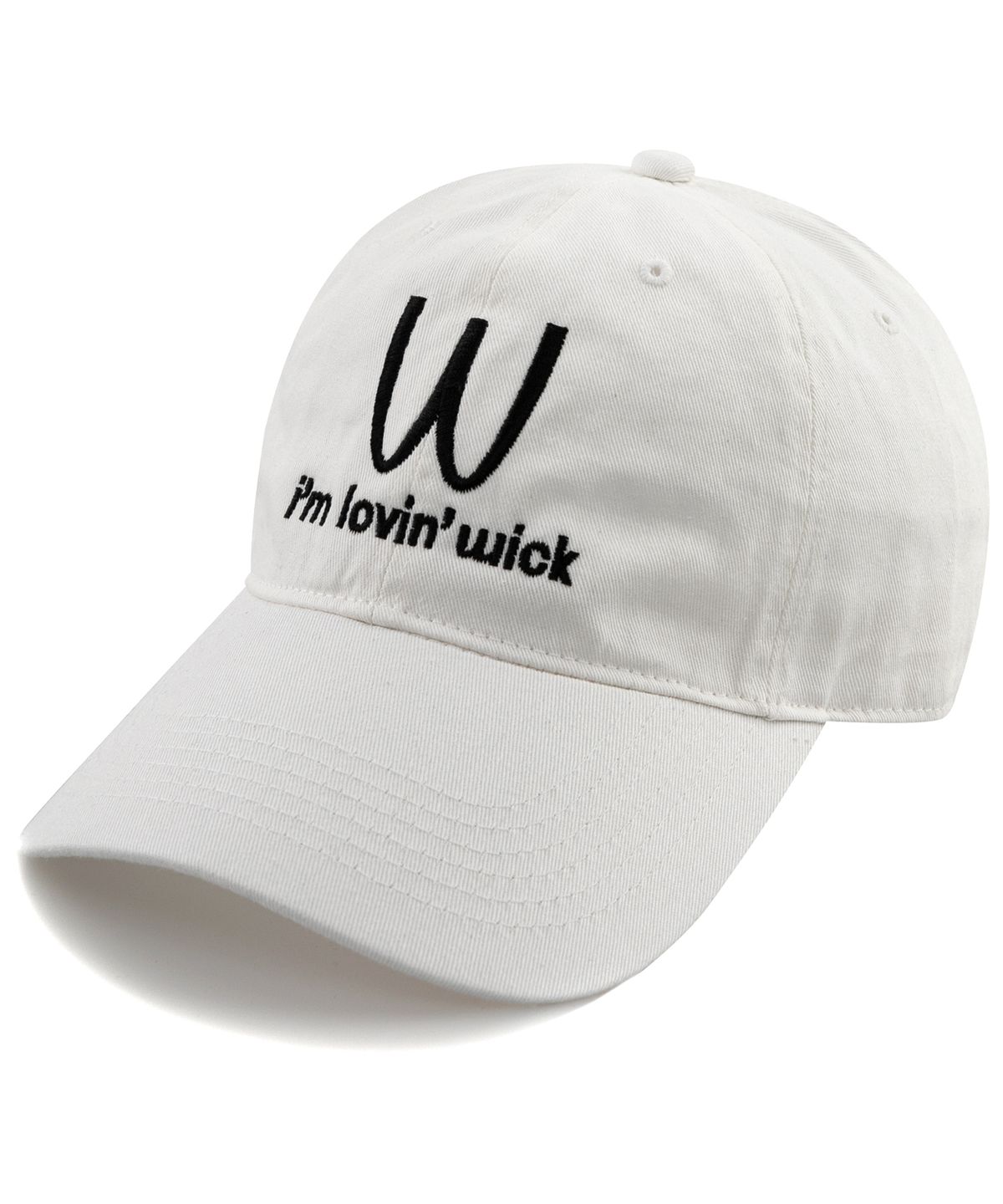 윅(WICK) Im lovin 워싱 볼캡-화이트