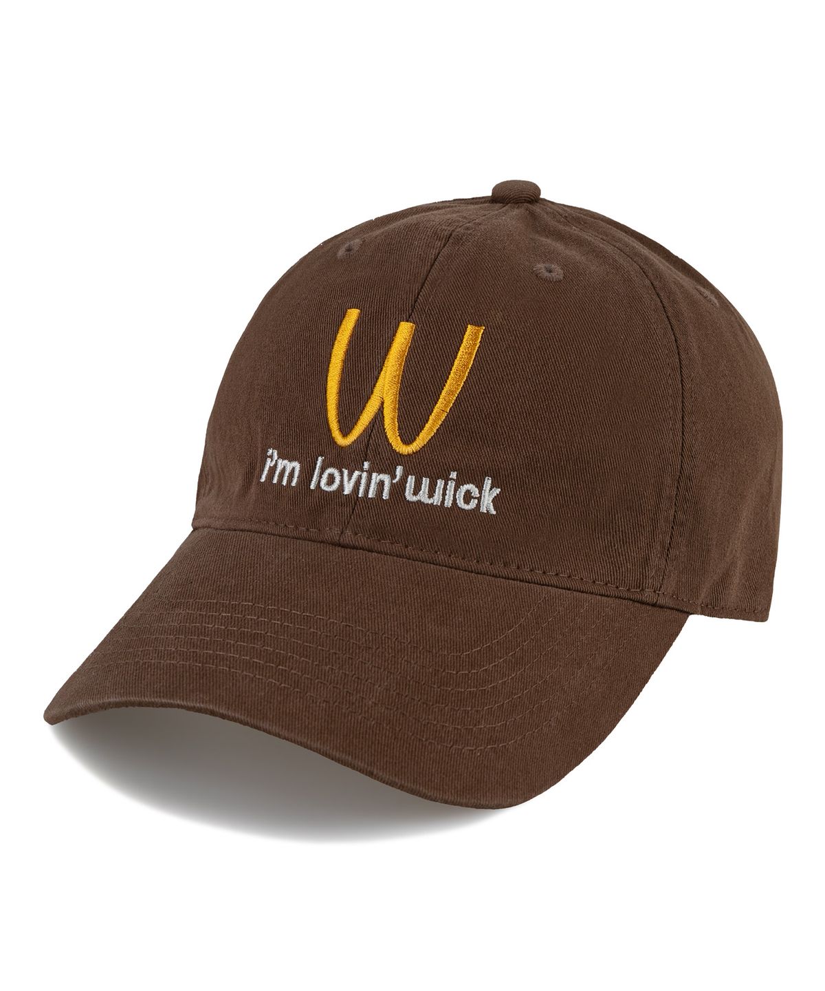 윅(WICK) Im lovin 워싱 볼캡-브라운