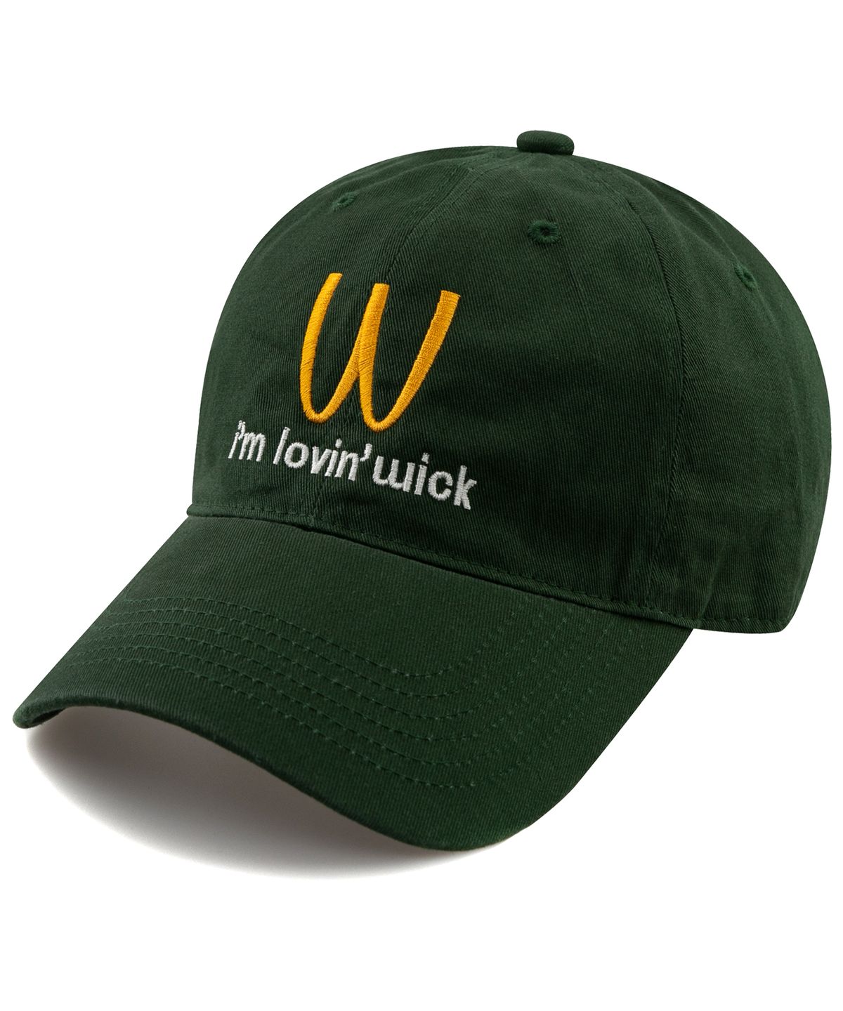 윅(WICK) Im lovin 워싱 볼캡-다크그린