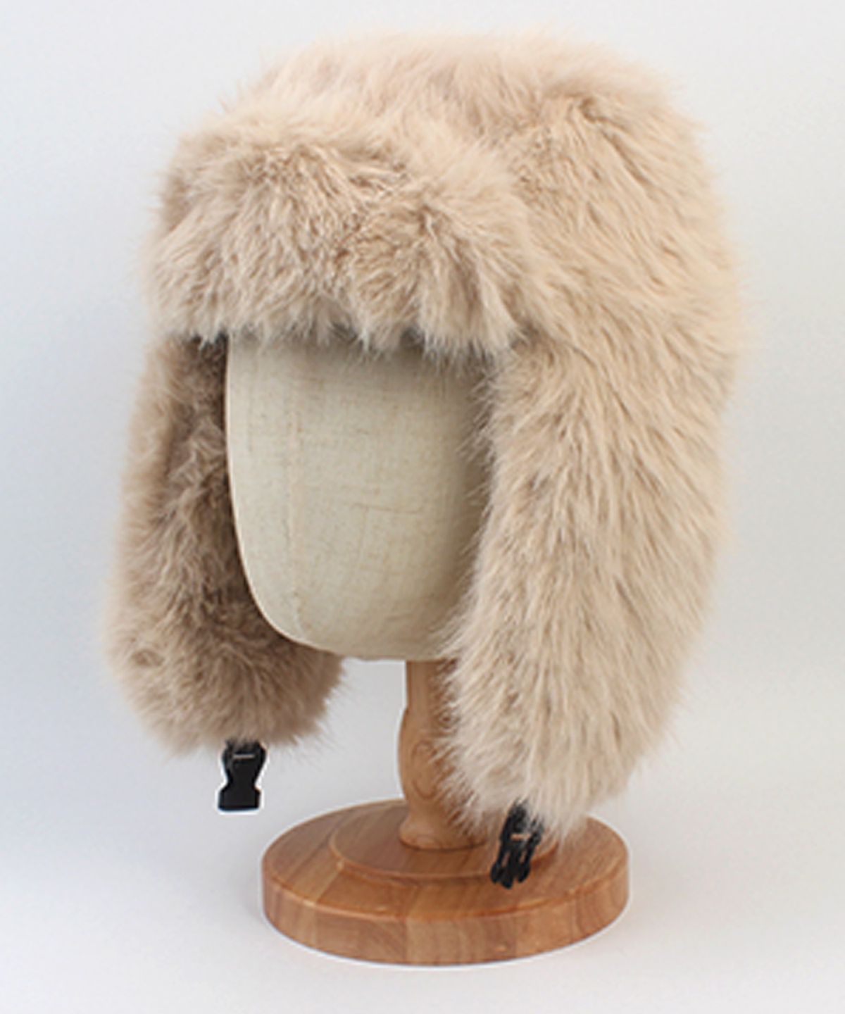 유니버셜 케미스트리(UNIVERSAL CHEMISTRY) Fur Beige Aviator Hat 에비에이터햇