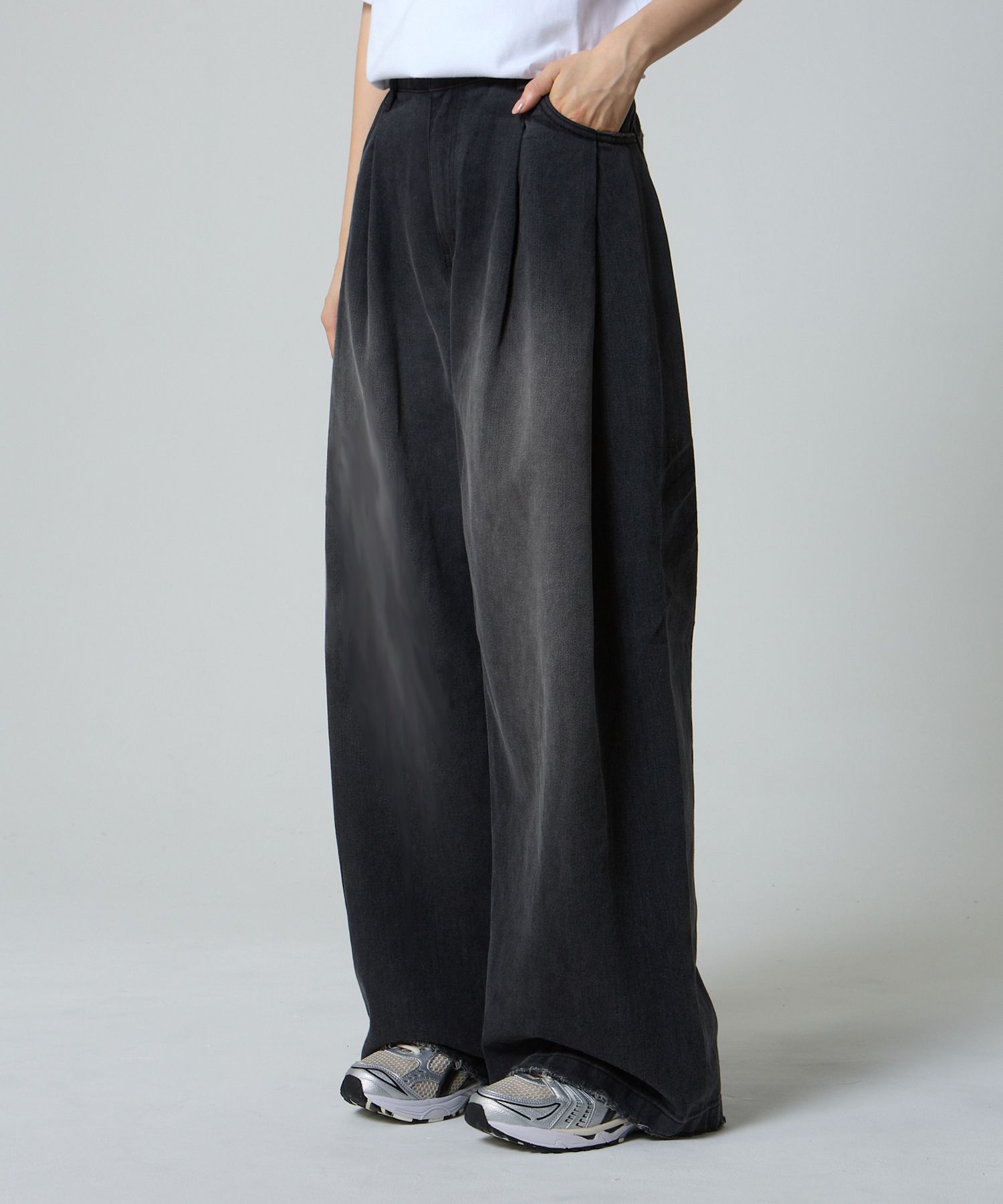 ◆UNKNOWN PLANET◆ Tutu Wide Curved Denim Pants Vintage Blac MUSINSA | UNKNOWN PLANET Tutu Wide Curved Denim Pants