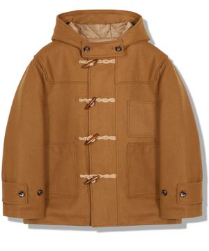 울 미드 더플 코트