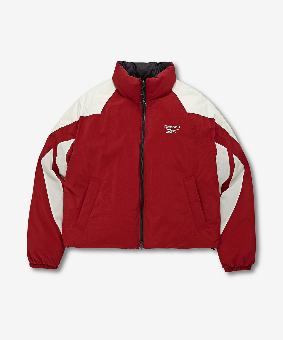 리복(REEBOK) 벡터 리버시블 크롭 다운 자켓 (W) - 레드