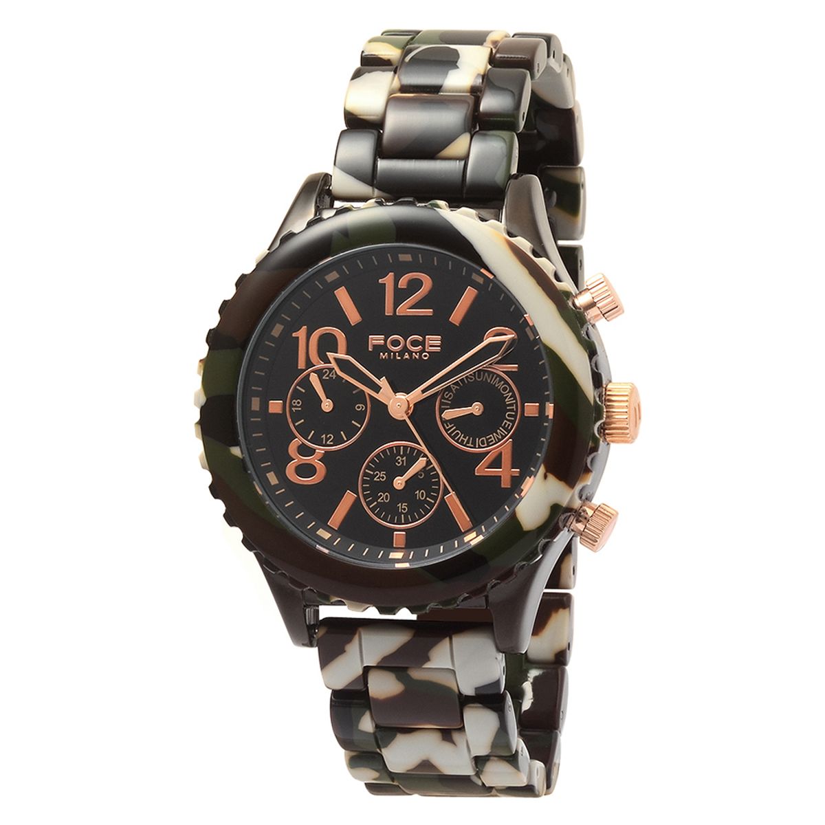 포체(FOCE) 44mm 카모플라주 남성시계 FM7741CM-KH