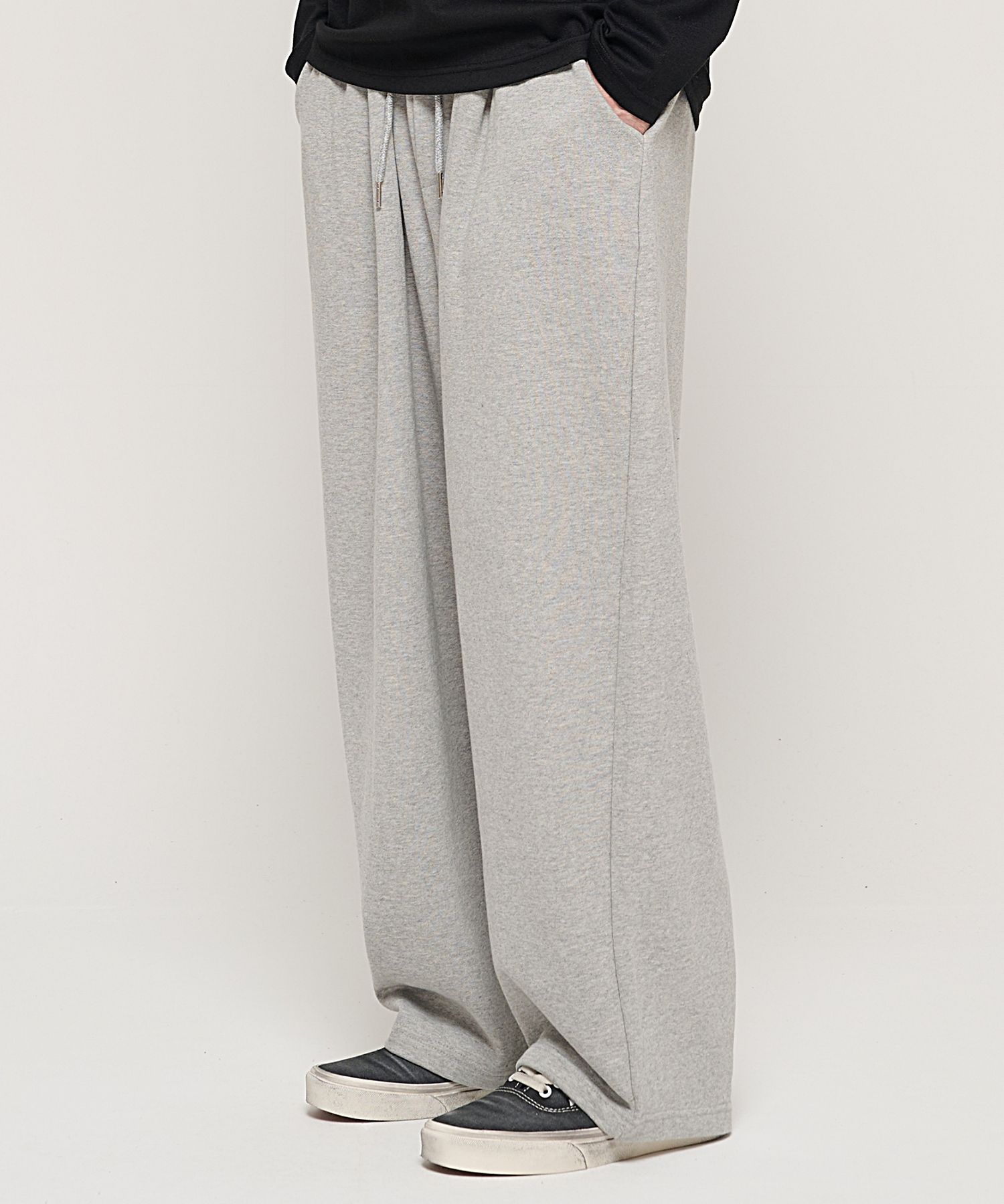 MUSINSA | CARGOBROS Hip Point Cut Wide Balloon Pants (Gray)