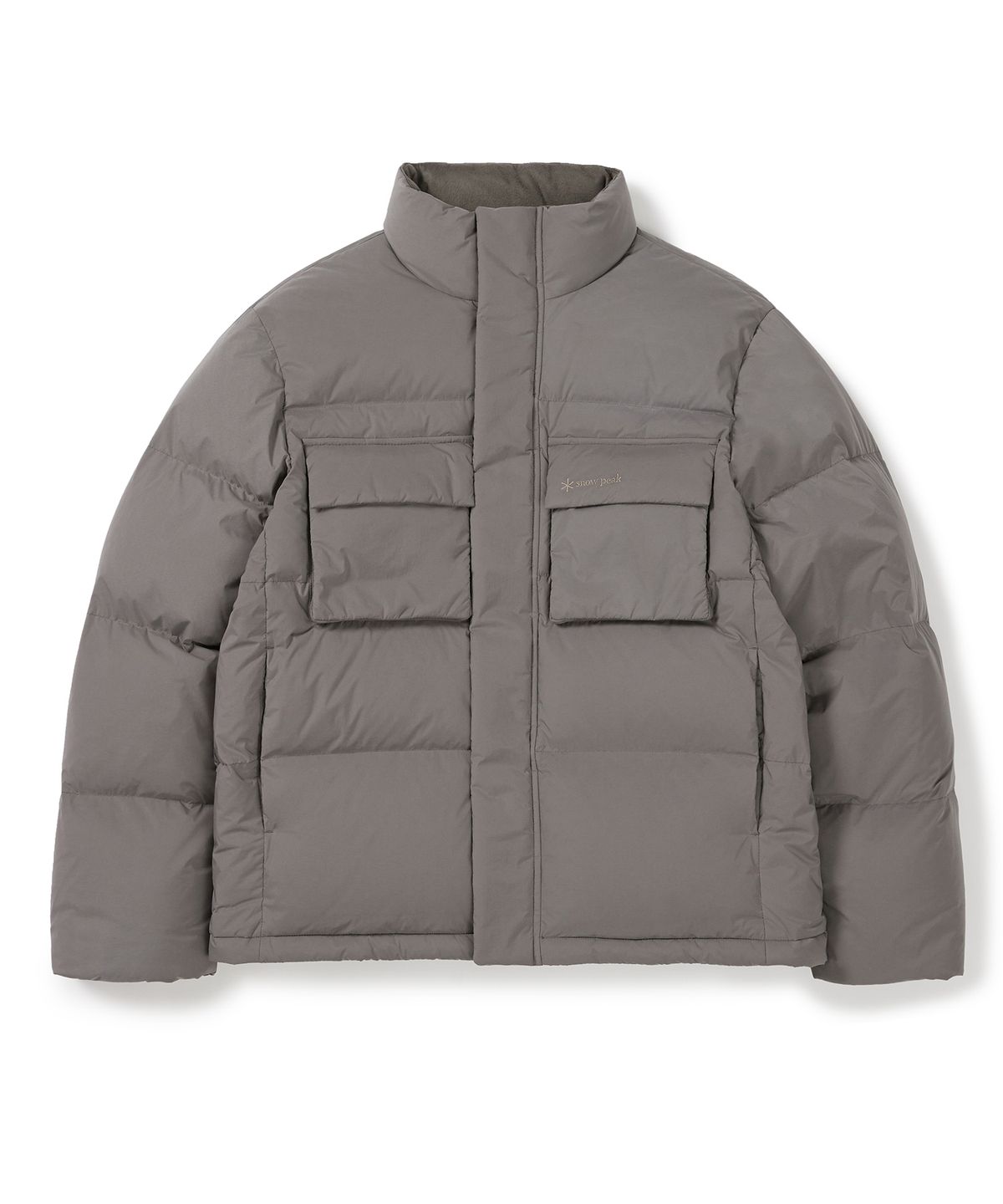 스노우피크 어패럴(SNOWPEAK APPAREL) 유틸리티 스탠드넥 헤비 다운 자켓 (S24WMKDJ20) Dark Khaki
