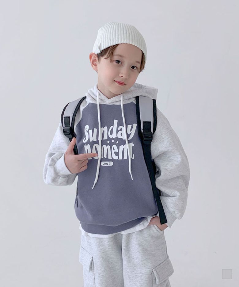 [기모] 선데이 모먼트 나그랑 후드티