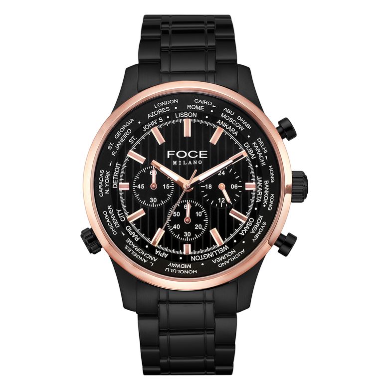 46mm 남성 멀티펑션 메탈시계 FM8307BKG