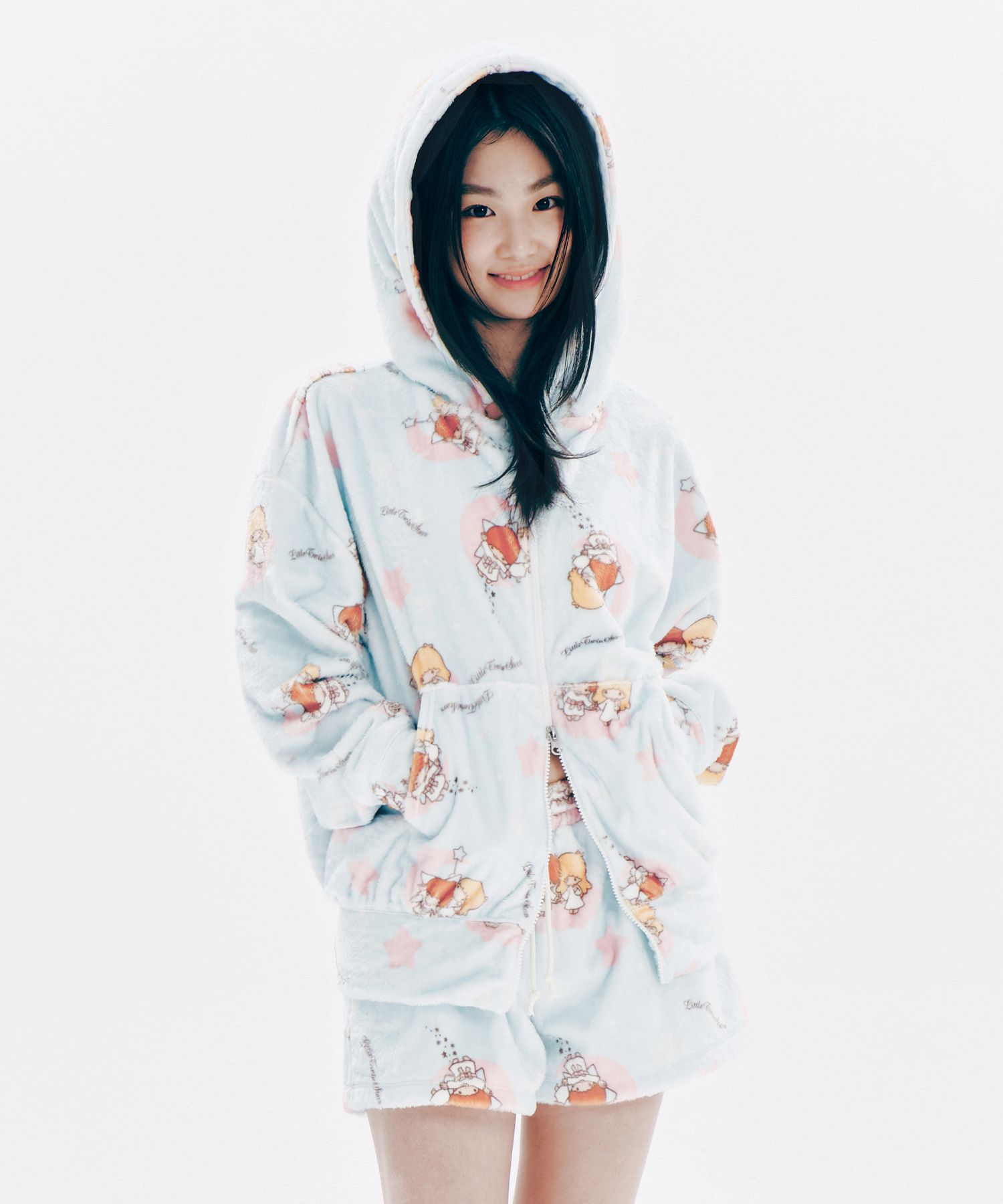 ◆YOUHEE X LITTLE TWIN STARS GRAPHIC TERRY HOOD ZIP-UP SET◆ MUSINSA | YOUHEE YOUHEE x LITTLE TWIN STAR GRAPHIC TERRY
