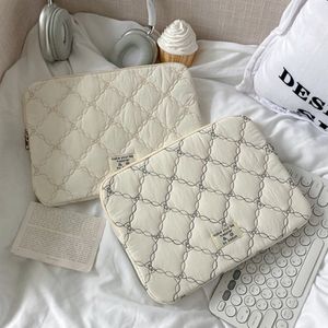 리본 크림 아이패드 노트북 파우치 (11/13/15인치)