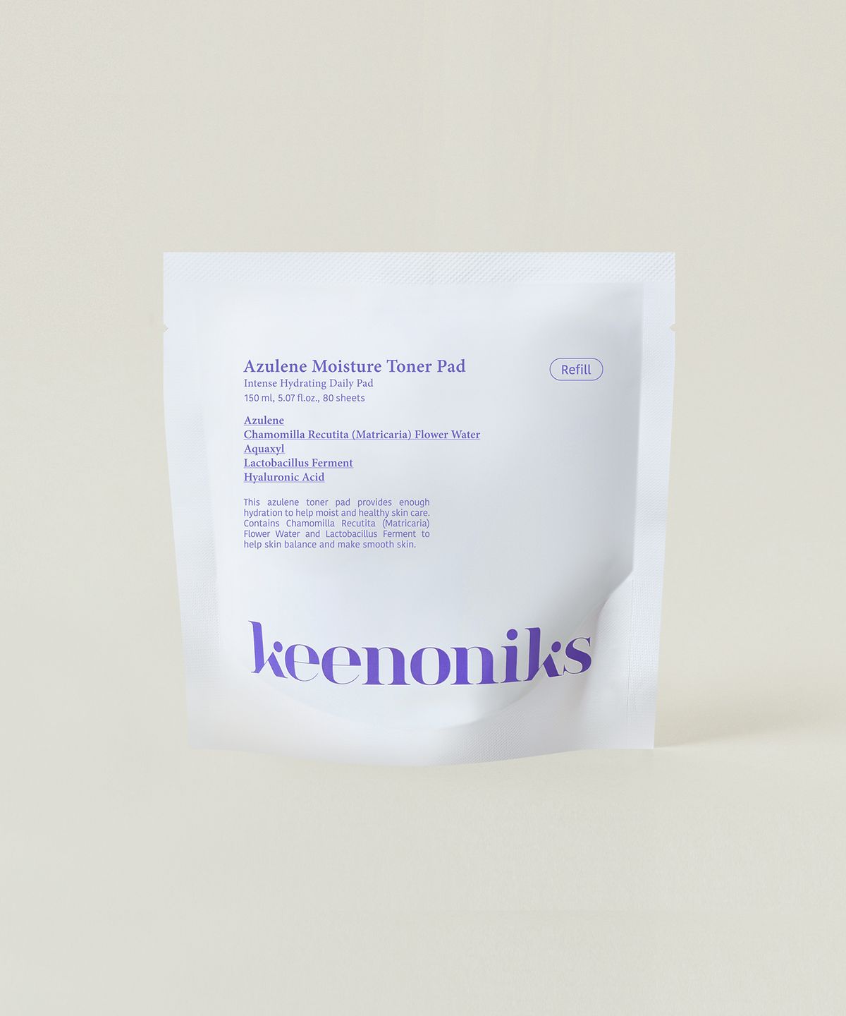 키노닉스(KEENONIKS) 아줄렌 수분 밀착 패드 리필팩 (80매)