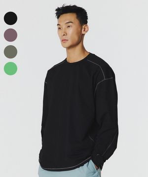퀵드라이 루즈핏 스티치 롱슬리브 (4color)