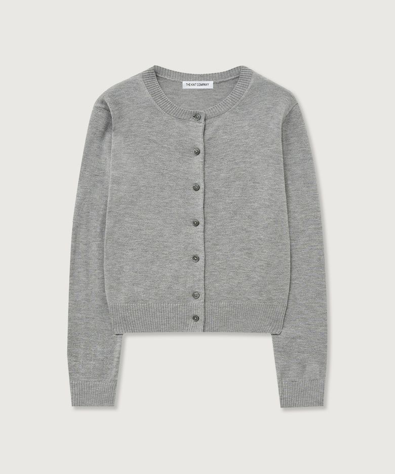 (W) 울 블렌드 라운드 가디건 4color