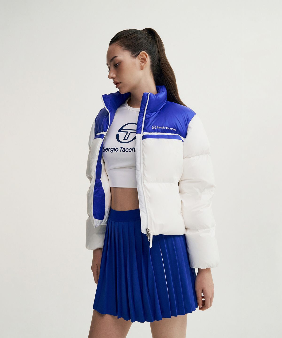 세르지오 타키니(SERGIO TACCHINI) M 쿠쉬웜 숏 다운점퍼 (White)