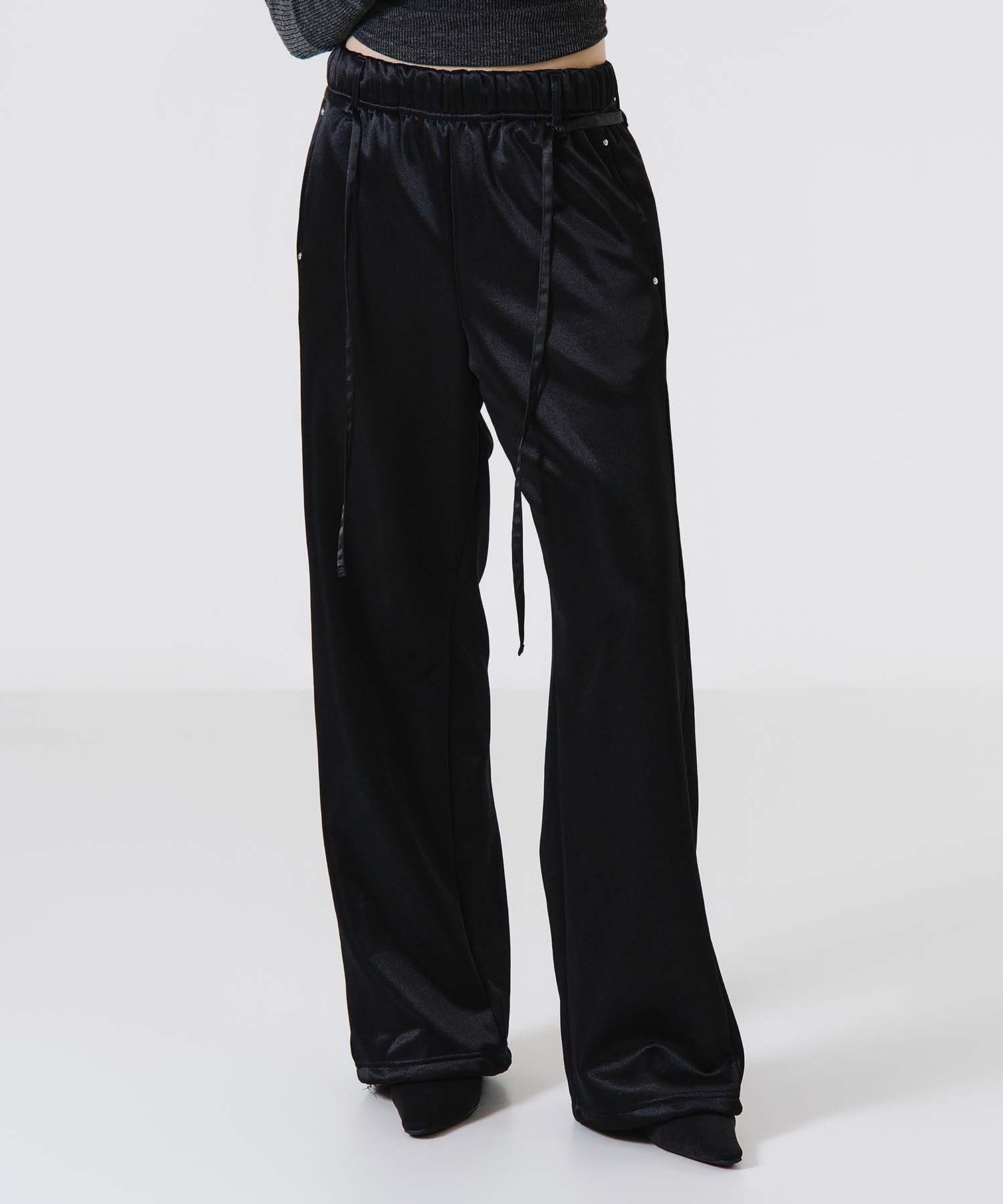 [YOUHEEXOTZ] STAR PATTERN LAYERED BANDING TRACK PANTS_GREY source detail 66
