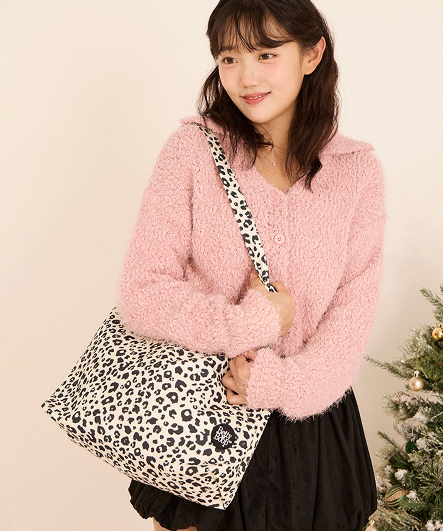 [ULKIN CANVAS]Bettyboop Padded Buckle Mini Shoulder Bag _2色 ULKIN CANVAS]Bettyboop Padded Buckle Mini Shoulder Bag _2色