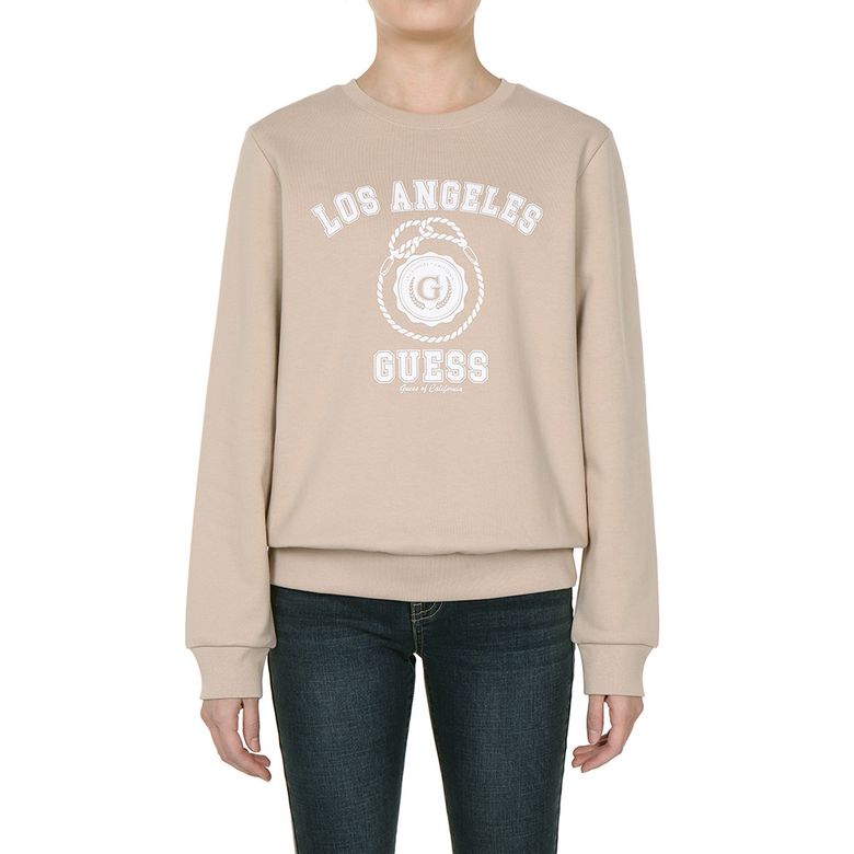 GUESS LADY FLEECE SWEATSHIRT_라운드로고 RN4K04C1