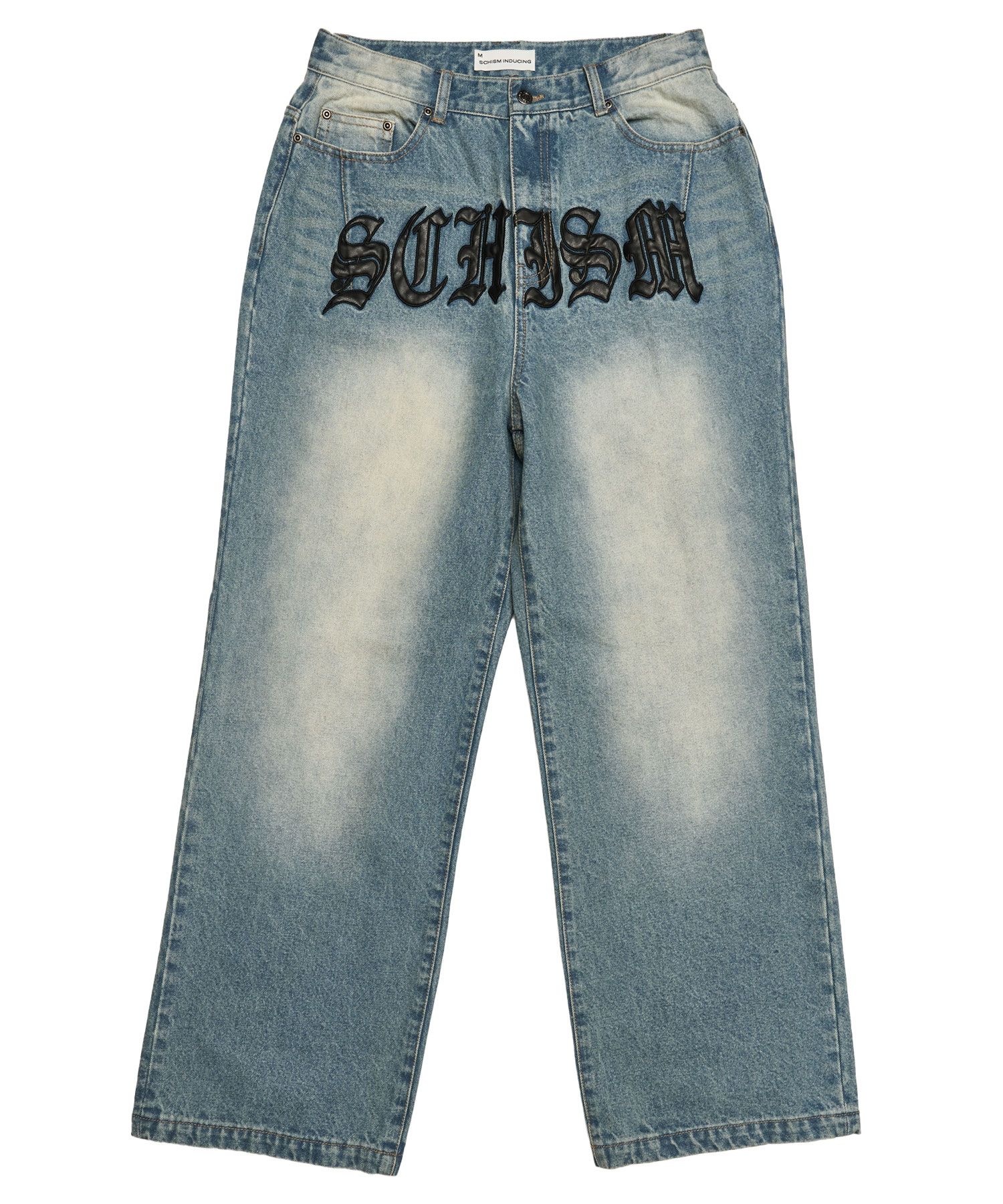 SCHISM INDUCING ■ SCHISM PATCH JEANS デニム MUSINSA | SCHISM INDUCING SCHISM PATCH JEANS BLUE