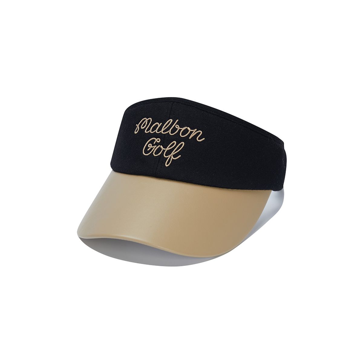말본 골프(MALBON GOLF) 여성 컬러 블록 바이저 BEIGE (WOMAN)