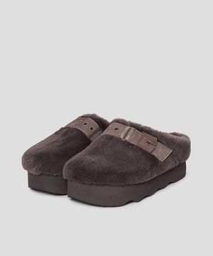 (WOMEN) 청키솔 퍼 크로그  브라운 (HH49K2G14D)