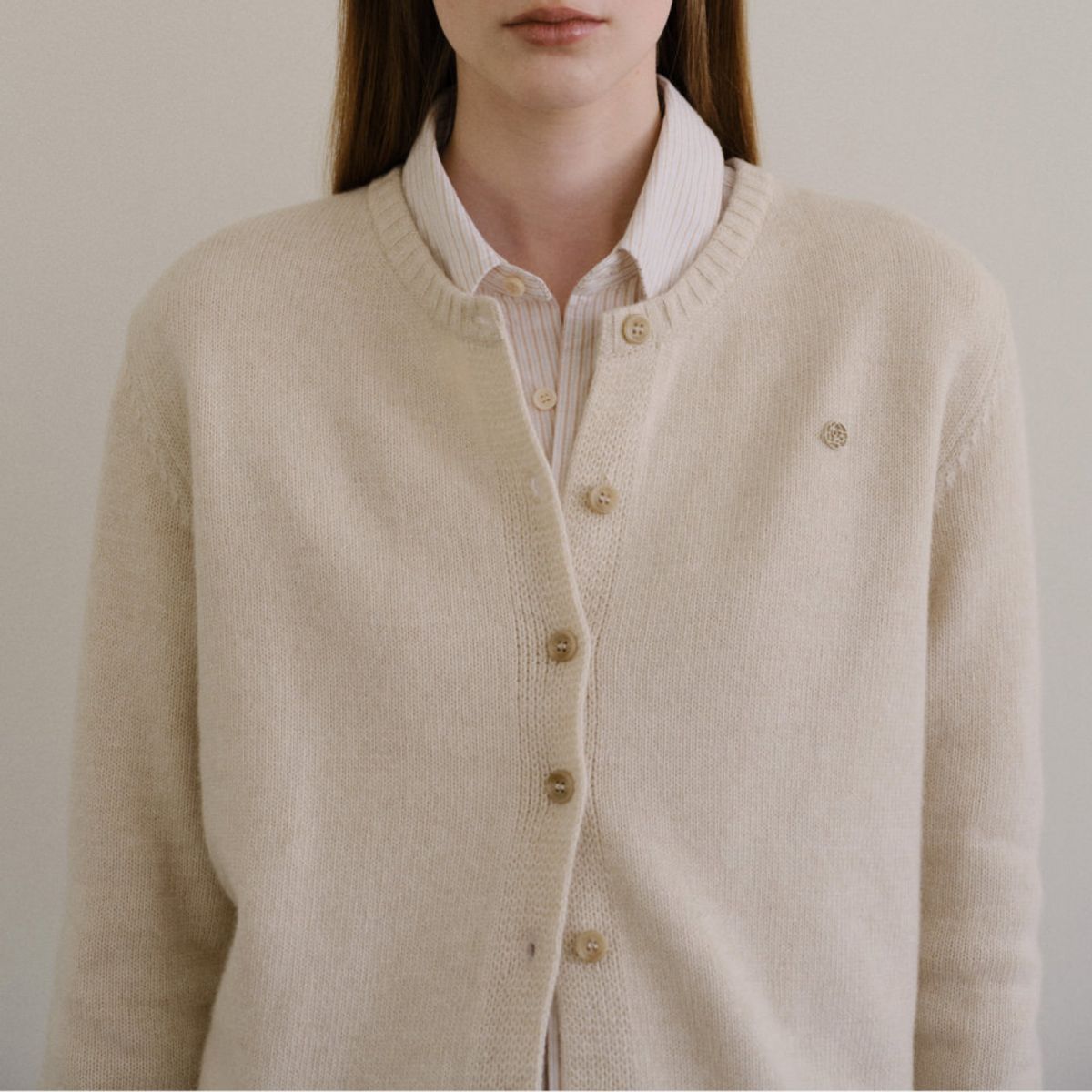 로서울(ROH SEOUL) Classic knit cardigan Beige