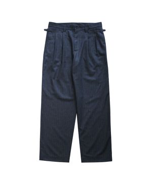 WAT 팬츠 울 스트라이프 다크 네이비