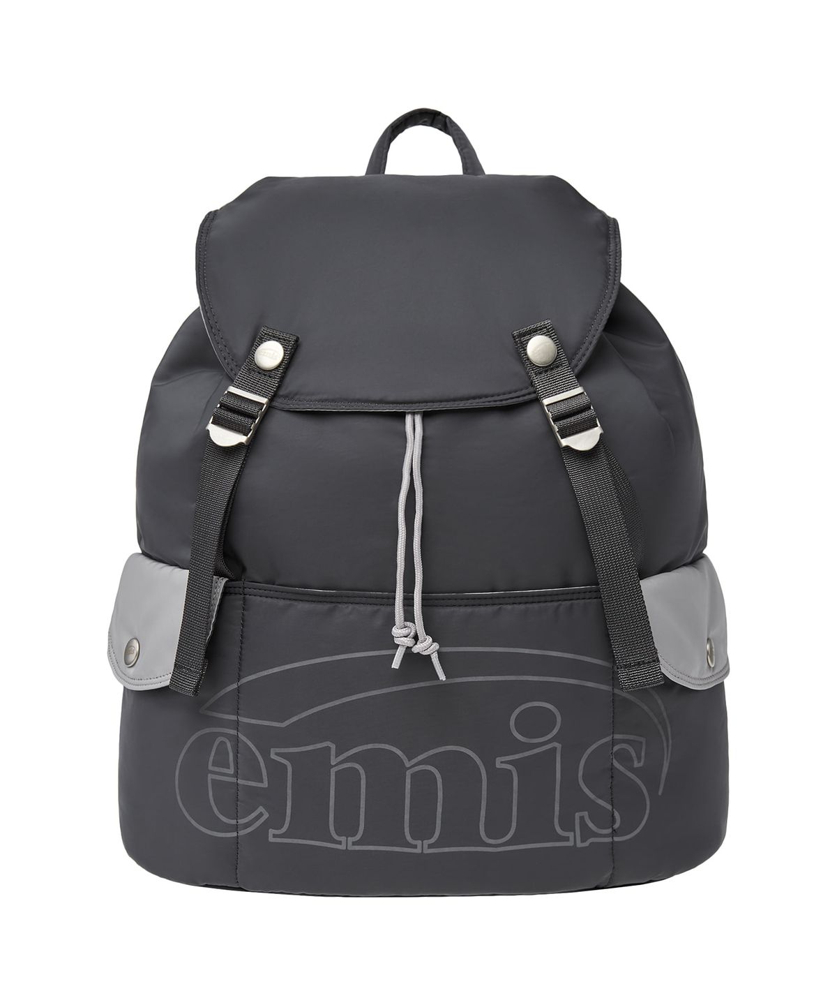 이미스(EMIS) OUT LINE LOGO BACKPACK-DARK GRAY