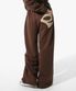 PCE POCKET APPLIQUE SWEAT PANTS (BROWN)