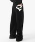 PCE POCKET APPLIQUE SWEAT PANTS (BLACK)
