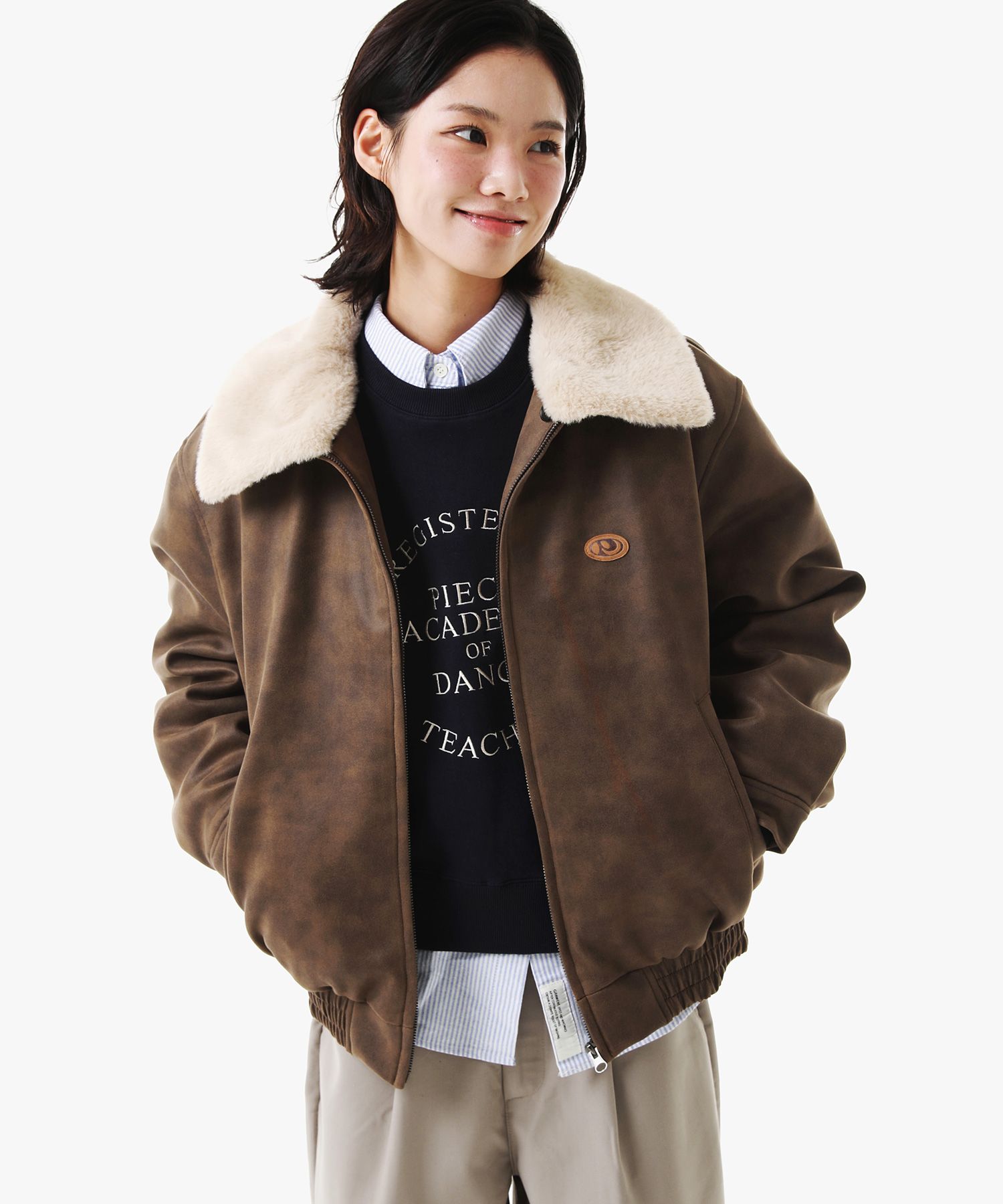 ●PIECEMAKER●[2タイプ] SUEDE MUSTANG PADDED BLOUSON_black MUSINSA | PIECEMAKER [2TYPE] SUEDE MUSTANG PADDED BLOUSON