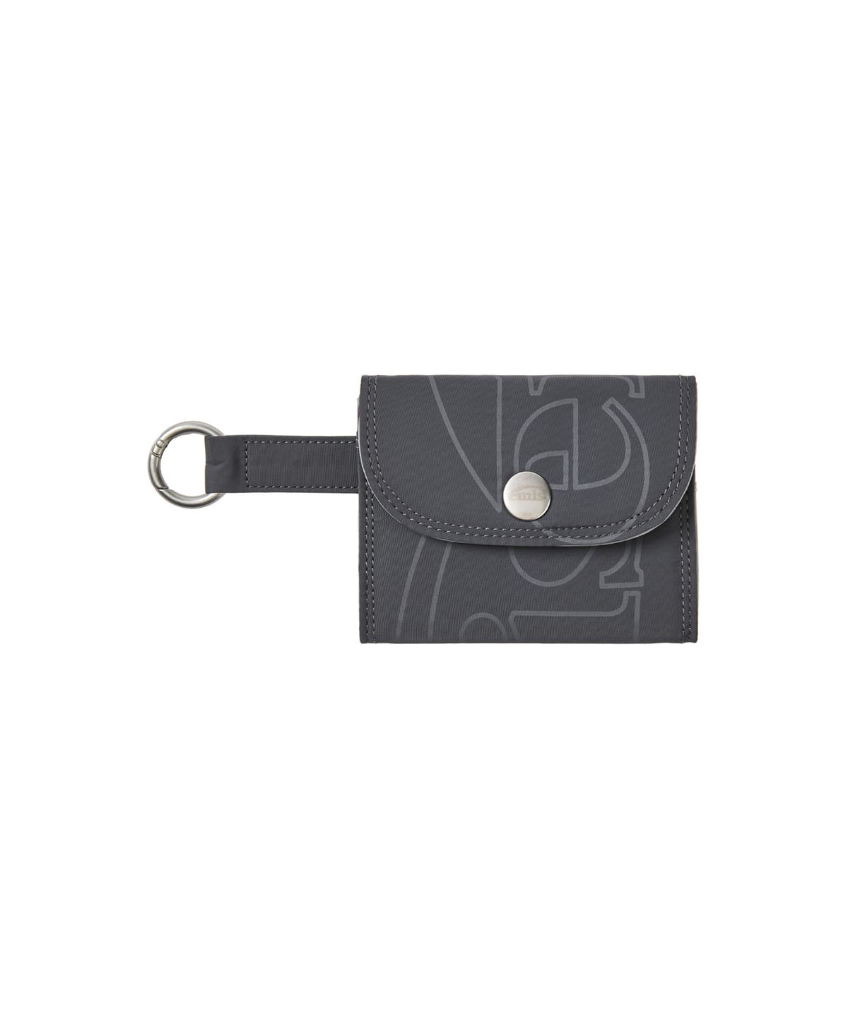 이미스(EMIS) OUT LINE LOGO CARD HOLDER-DARK GRAY
