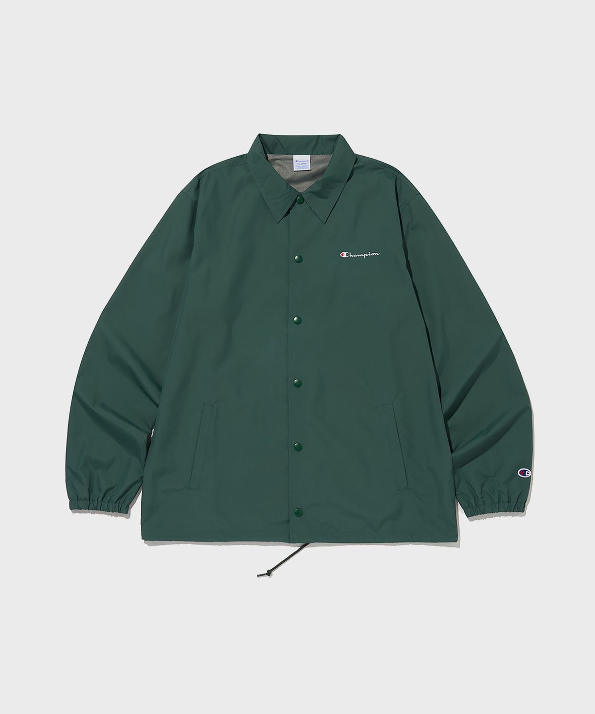 챔피온(CHAMPION) 폴리에스터 메쉬 안감 코치 재킷 Dark Green